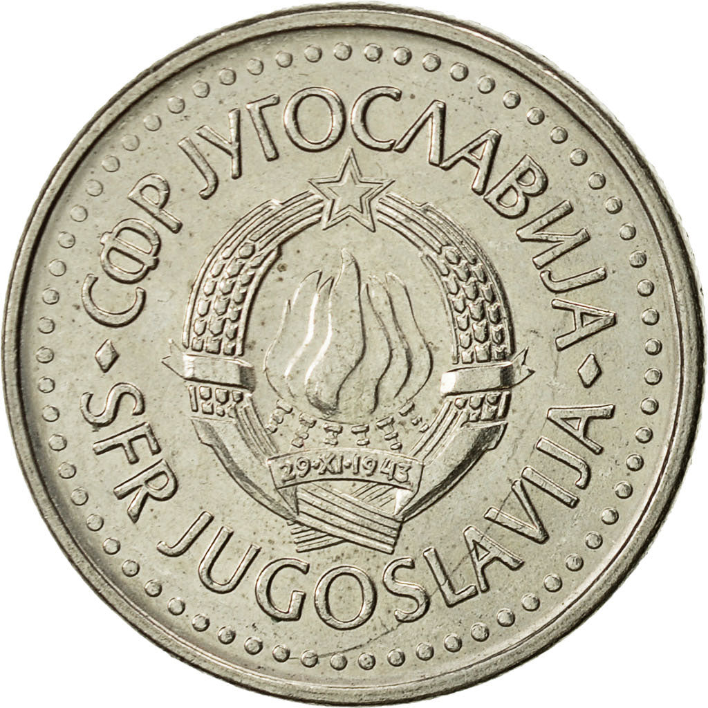 Monnaie, Yougoslavie, 10 Dinara, 1986, SUP, Copper-nickel, KM:89