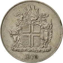 Iceland, 10 Kronur, 1970, SS, Copper-nickel, KM:15