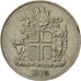 Iceland, 10 Kronur, 1970, SS, Copper-nickel, KM:15