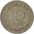 Coin, Denmark, Frederik IX, 10 Öre, 1969, Copenhagen, EF(40-45), Copper-nickel
