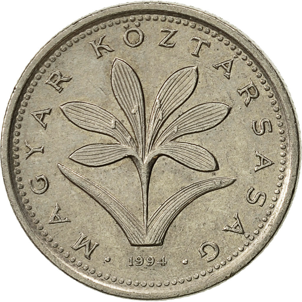 Coin, Hungary, 2 Forint, 1994, Budapest, EF(40-45), Copper-nickel, KM:693