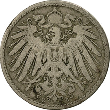 Moneta, GERMANIA - IMPERO, Wilhelm II, 10 Pfennig, 1891, Muldenhütten, BB