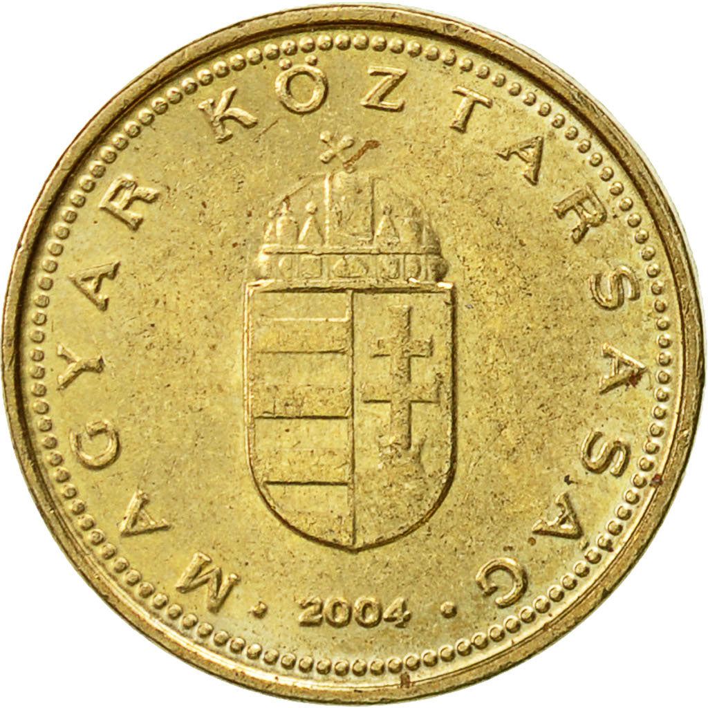 Coin, Hungary, Forint, 2004, Budapest, AU(50-53), Nickel-brass, KM:692