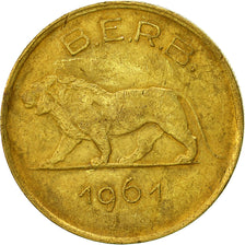 RWANDA & BURUNDI, Franc, 1961, MBC, Latón, KM:1
