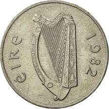 Moneta, REPUBBLICA D’IRLANDA, 10 Pence, 1982, BB+, Rame-nichel, KM:23