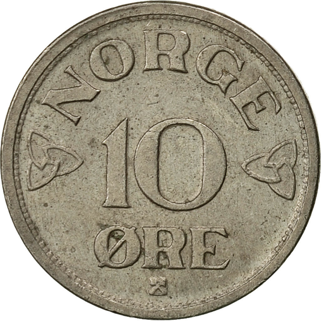 Monnaie, Norvège, Haakon VII, 10 Öre, 1952, TTB, Copper-nickel, KM:396