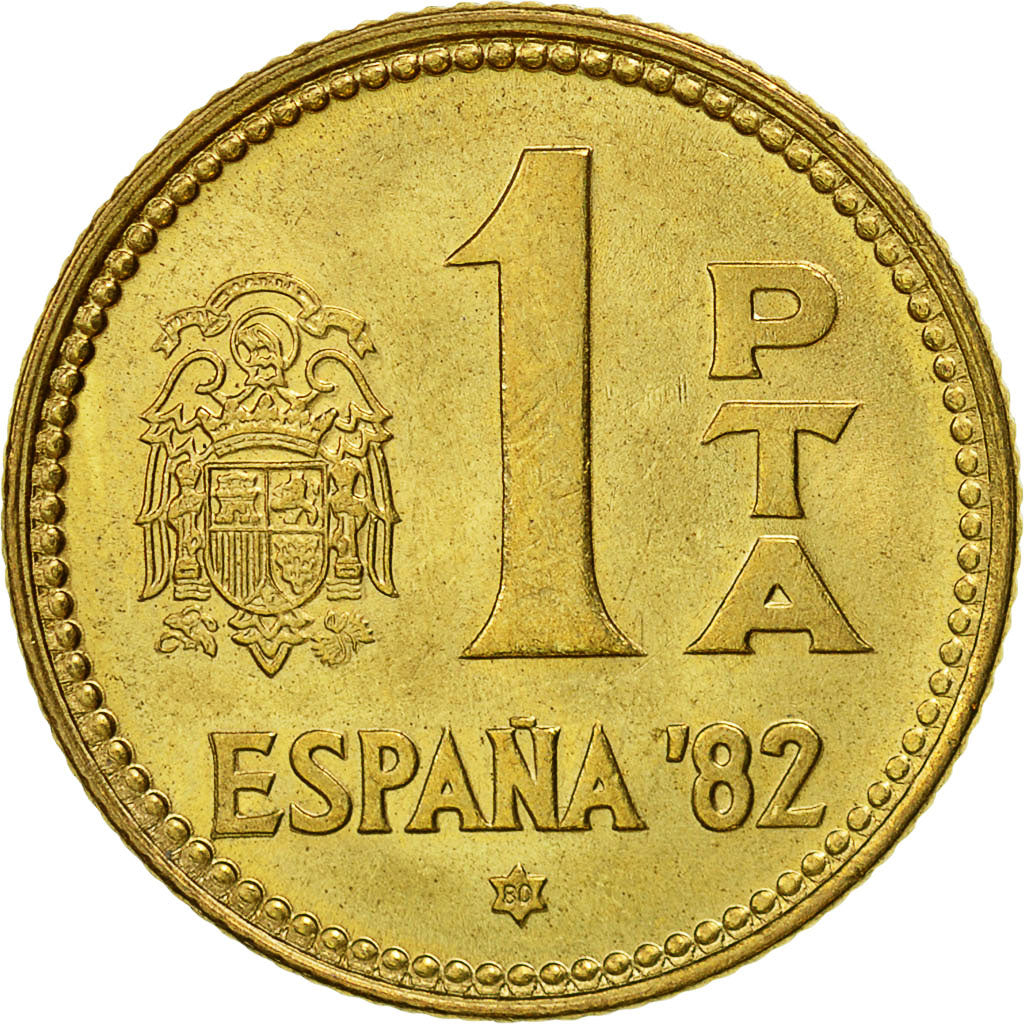Münze, Spanien, Juan Carlos I, Peseta, 1980, VZ, Aluminum-Bronze, KM:816