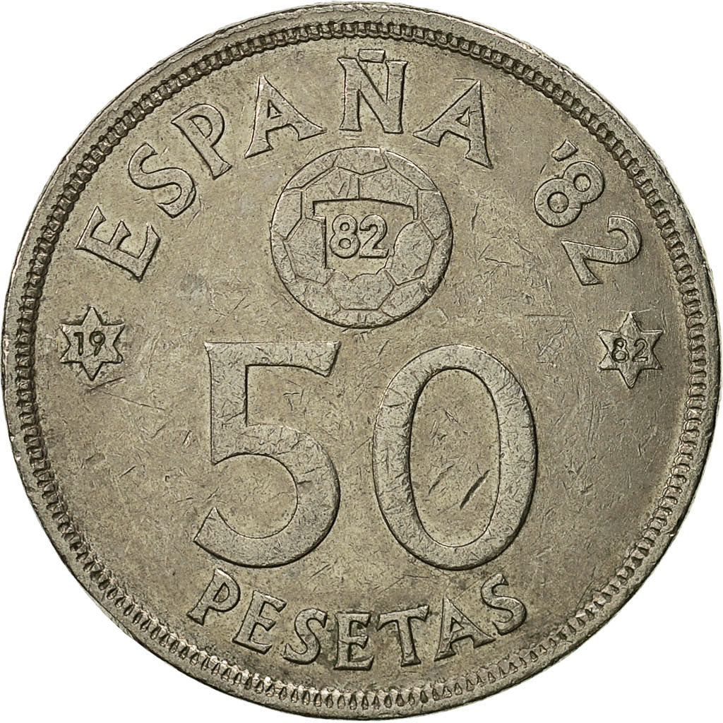 Monnaie, Espagne, Juan Carlos I, 50 Pesetas, 1982, TTB, Copper-nickel, KM:819