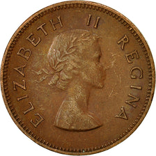 South Africa, Elizabeth II, 1/2 Penny, 1959, EF(40-45), Bronze, KM:45