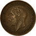 Munten, Groot Bretagne, George V, Farthing, 1932, ZF, Bronze, KM:825