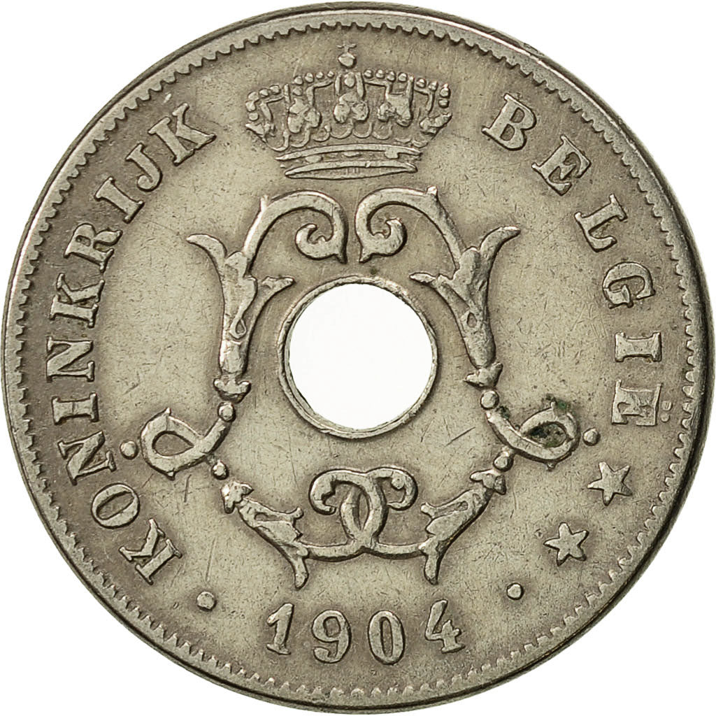 Coin, Belgium, 10 Centimes, 1904, EF(40-45), Copper-nickel, KM:53