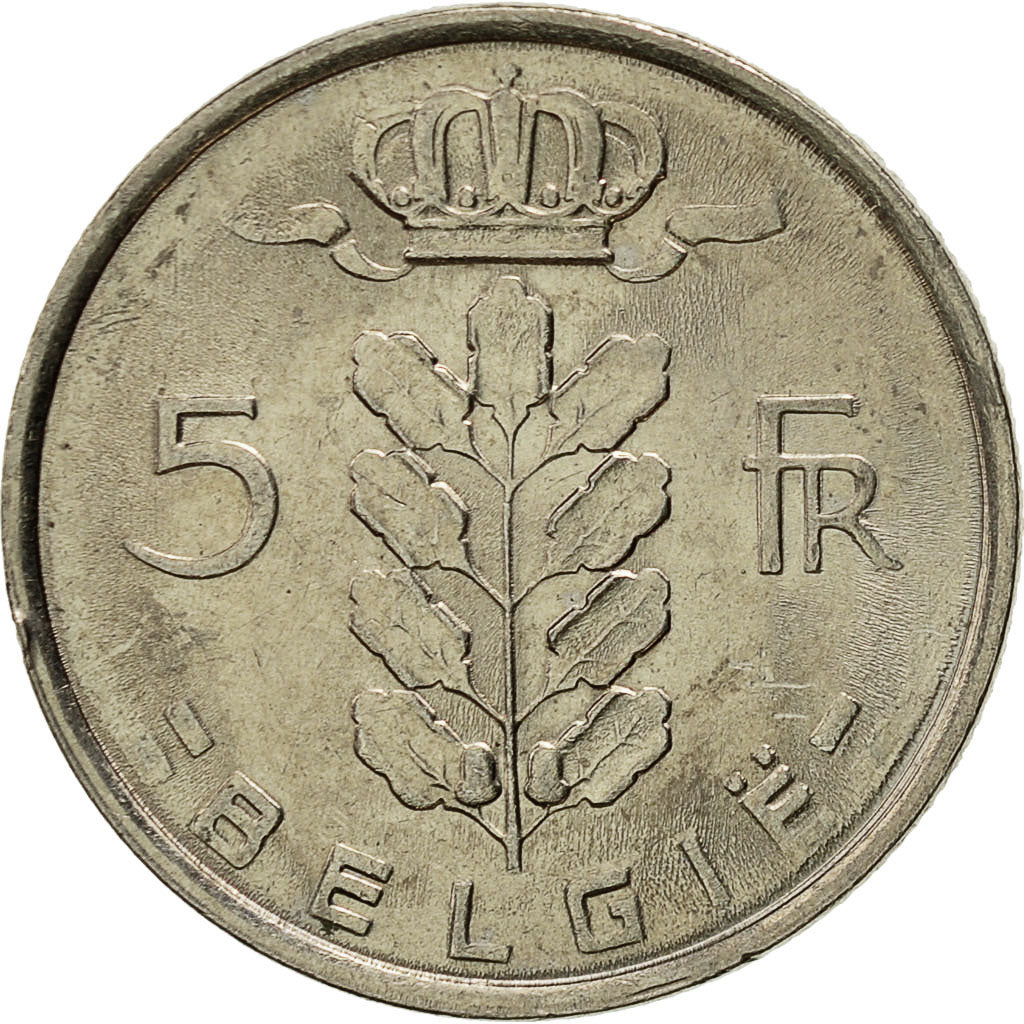 Coin, Belgium, 5 Francs, 5 Frank, 1978, AU(55-58), Copper-nickel, KM:135.1