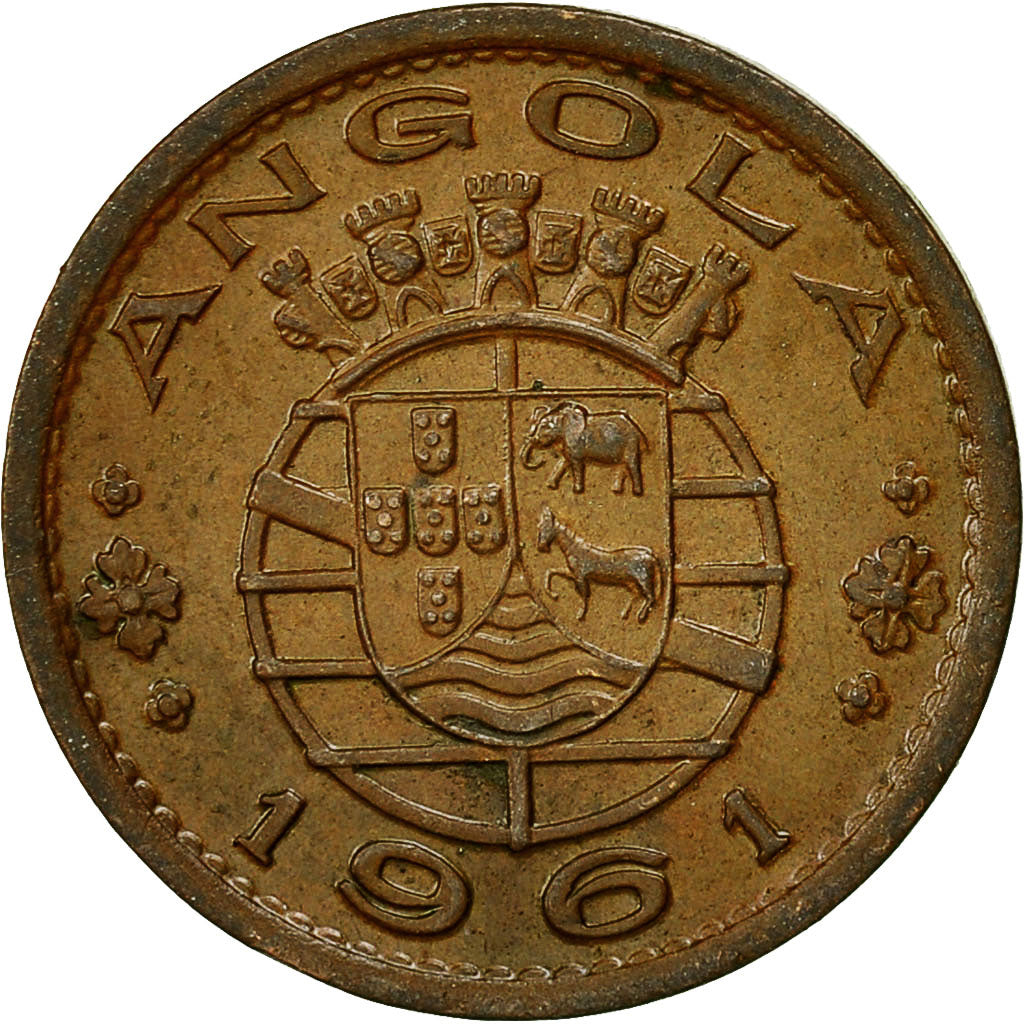Coin, Angola, 50 Centavos, 1961, EF(40-45), Bronze, KM:75