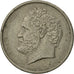 Moneda, Grecia, 10 Drachmai, 1976, MBC, Cobre - níquel, KM:119