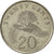 Coin, Singapore, 20 Cents, 1985, Singapore Mint, AU(55-58), Copper-nickel, KM:4