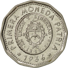 Moneta, Argentina, 25 Pesos, 1966, AU(55-58), Nikiel powlekany stalą, KM:61