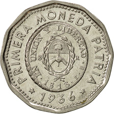 Coin, Argentina, 25 Pesos, 1966, AU(55-58), Nickel Clad Steel, KM:61