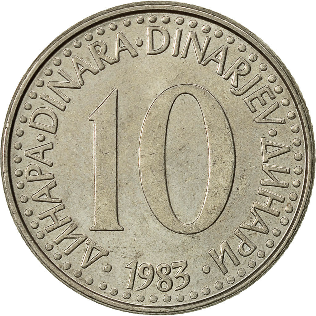 Monnaie, Yougoslavie, 10 Dinara, 1983, SUP, Copper-nickel, KM:89