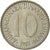 Moneta, Jugosławia, 10 Dinara, 1983, AU(55-58), Miedź-Nikiel, KM:89