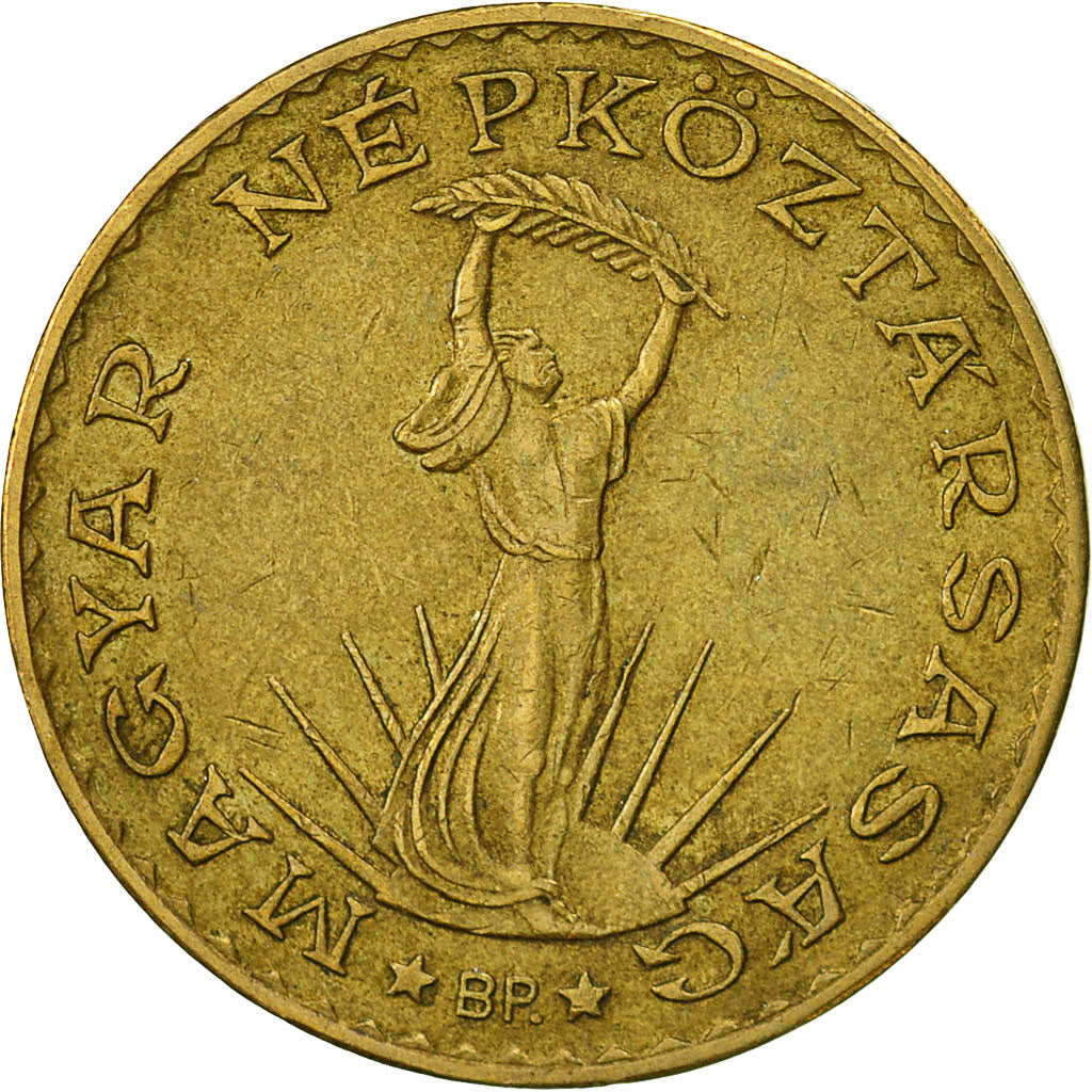 Coin, Hungary, 10 Forint, 1987, Budapest, EF(40-45), Aluminum-Bronze, KM:636