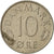 Monnaie, Danemark, Margrethe II, 10 Öre, 1983, Copenhagen, TTB, Copper-nickel