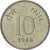 Moneta, INDIE-REPUBLIKA, 10 Paise, 1988, EF(40-45), Stal nierdzewna, KM:40.1