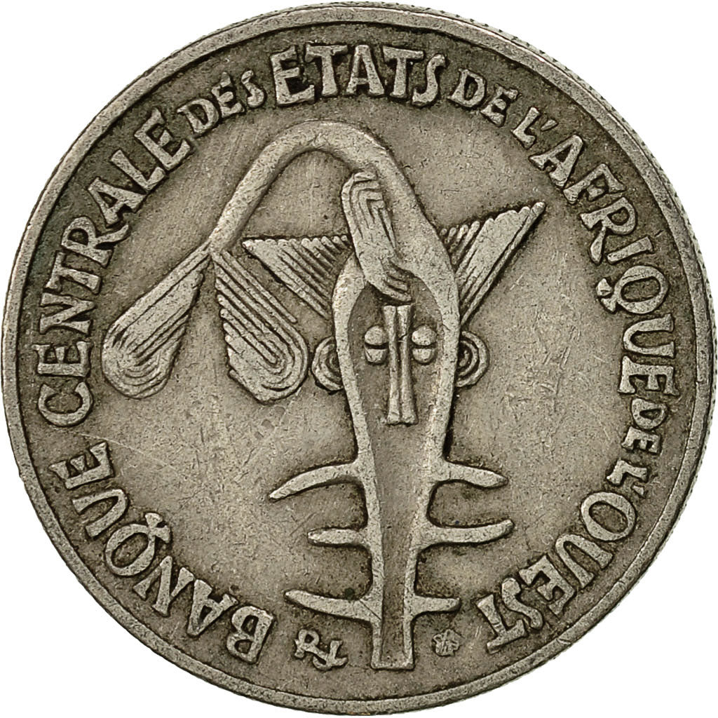Coin, West African States, 50 Francs, 1976, Paris, EF(40-45), Copper-nickel