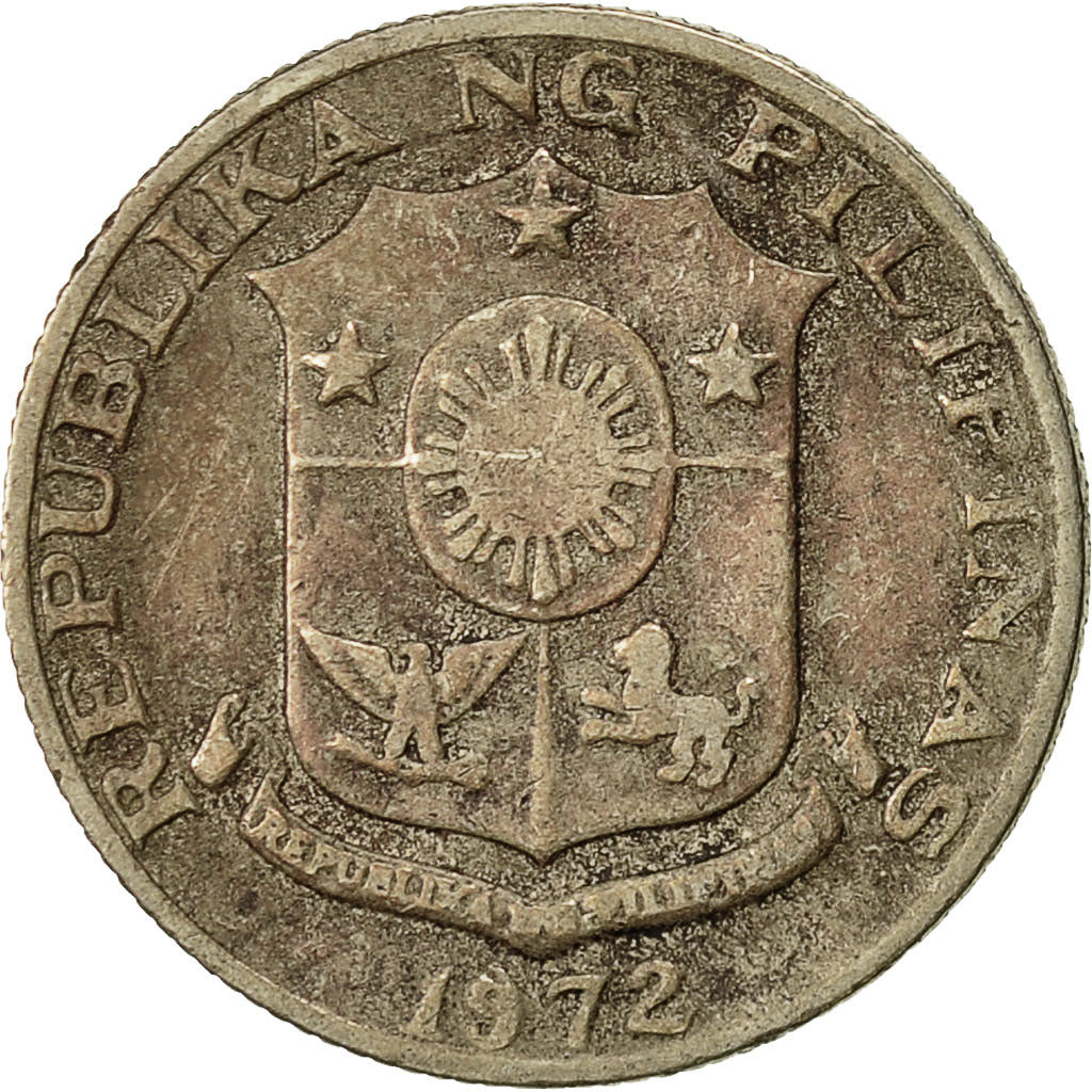 Coin, Philippines, 10 Sentimos, 1972, VF(30-35), Copper-nickel, KM:198