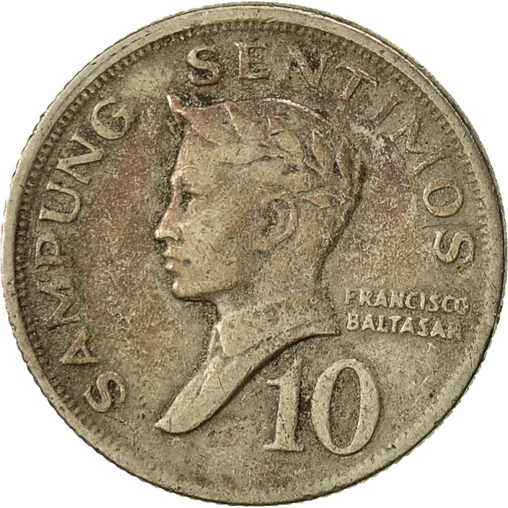 Coin, Philippines, 10 Sentimos, 1972, VF(30-35), Copper-nickel, KM:198