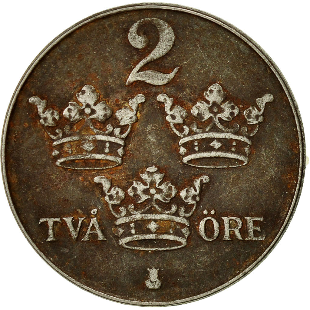 Coin, Sweden, Gustaf V, 2 Öre, 1950, EF(40-45), Bronze, KM:778