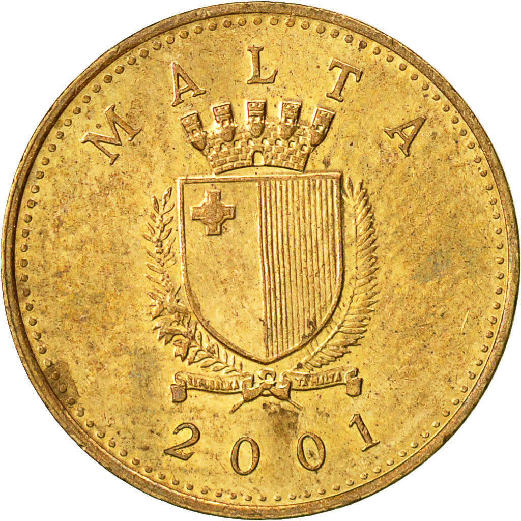 Coin, Malta, Cent, 2001, EF(40-45), Nickel-brass, KM:93