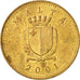 Coin, Malta, Cent, 2001, EF(40-45), Nickel-brass, KM:93