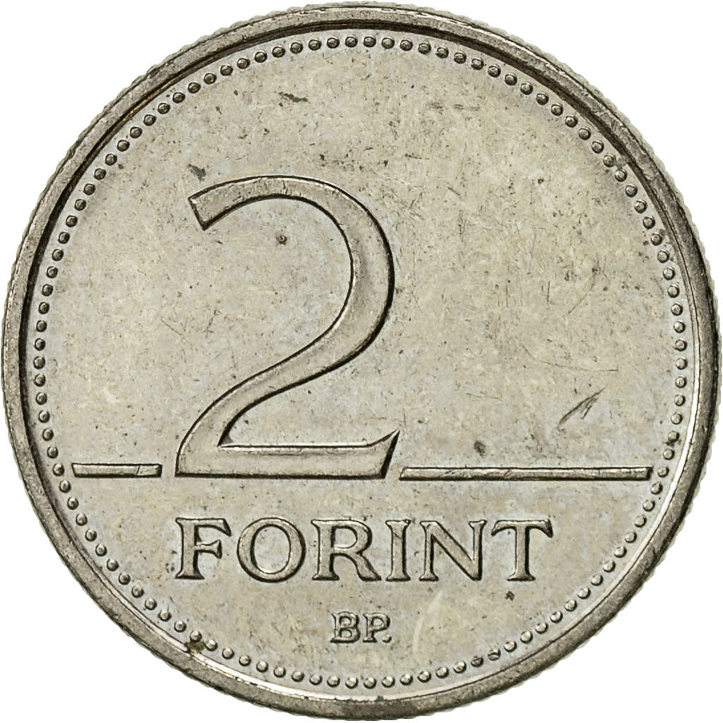 Moneta, Ungheria, 2 Forint, 2004, Budapest, BB, Rame-nichel, KM:693