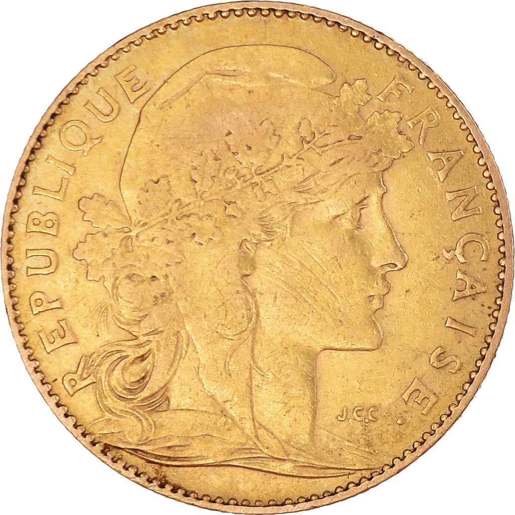 Coin, France, Marianne, 10 Francs, 1901, Paris, EF(40-45), Gold, KM:846