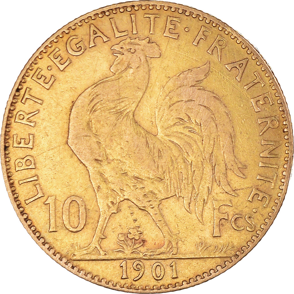 Coin, France, Marianne, 10 Francs, 1901, Paris, EF(40-45), Gold, KM:846