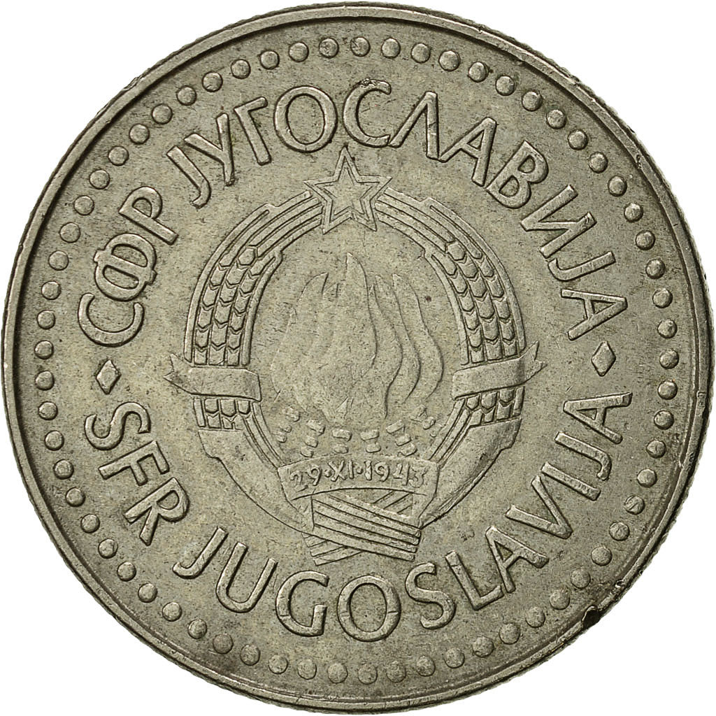 Monnaie, Yougoslavie, 100 Dinara, 1985, TTB, Copper-Nickel-Zinc, KM:114