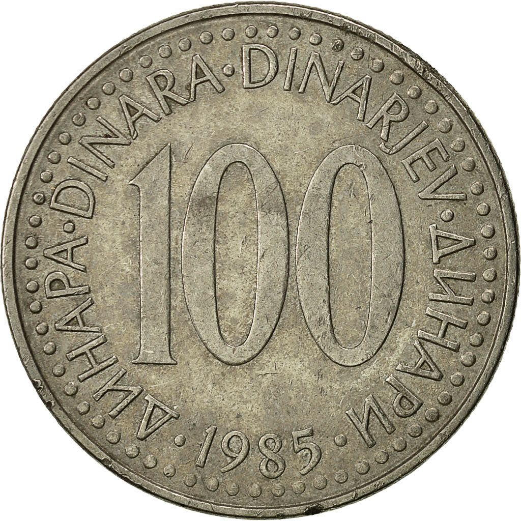Monnaie, Yougoslavie, 100 Dinara, 1985, TTB, Copper-Nickel-Zinc, KM:114