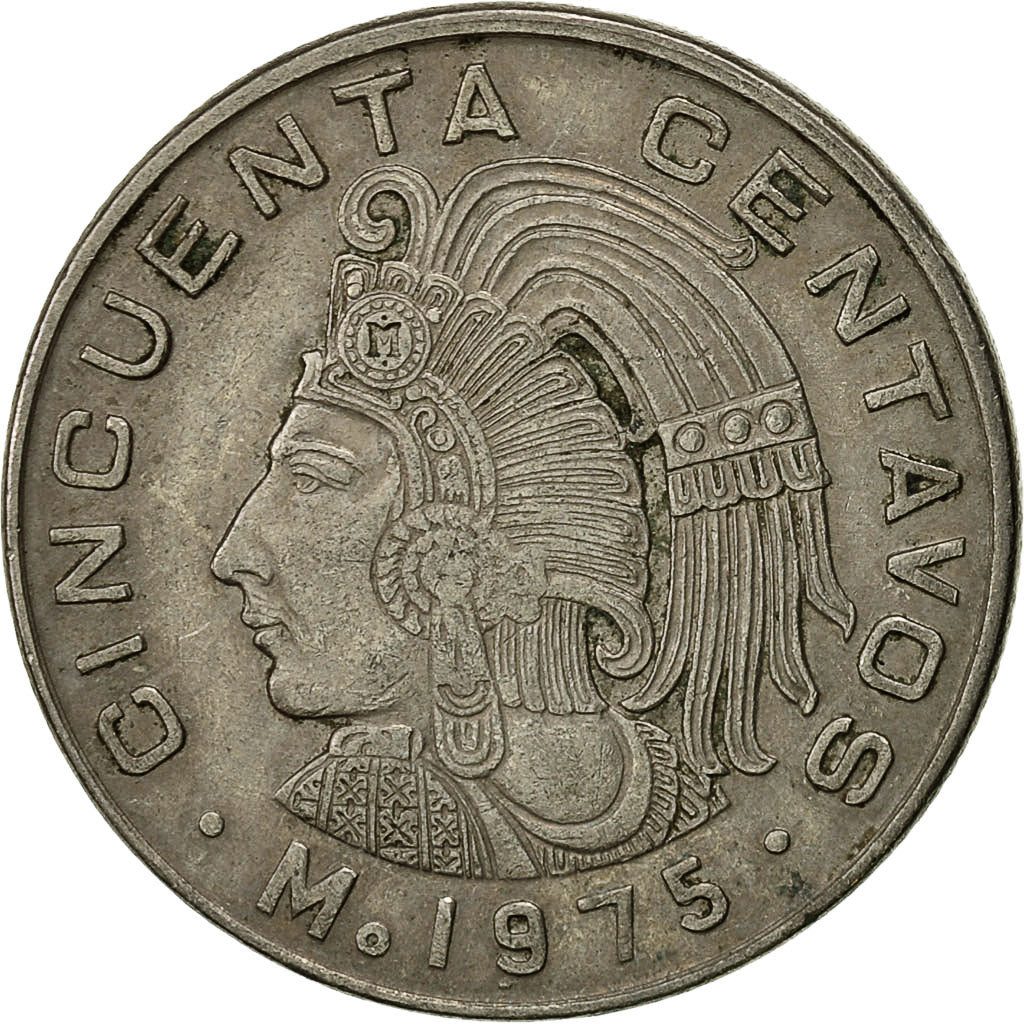 Münze, Mexiko, 50 Centavos, 1975, Mexico City, SS, Copper-nickel, KM:452