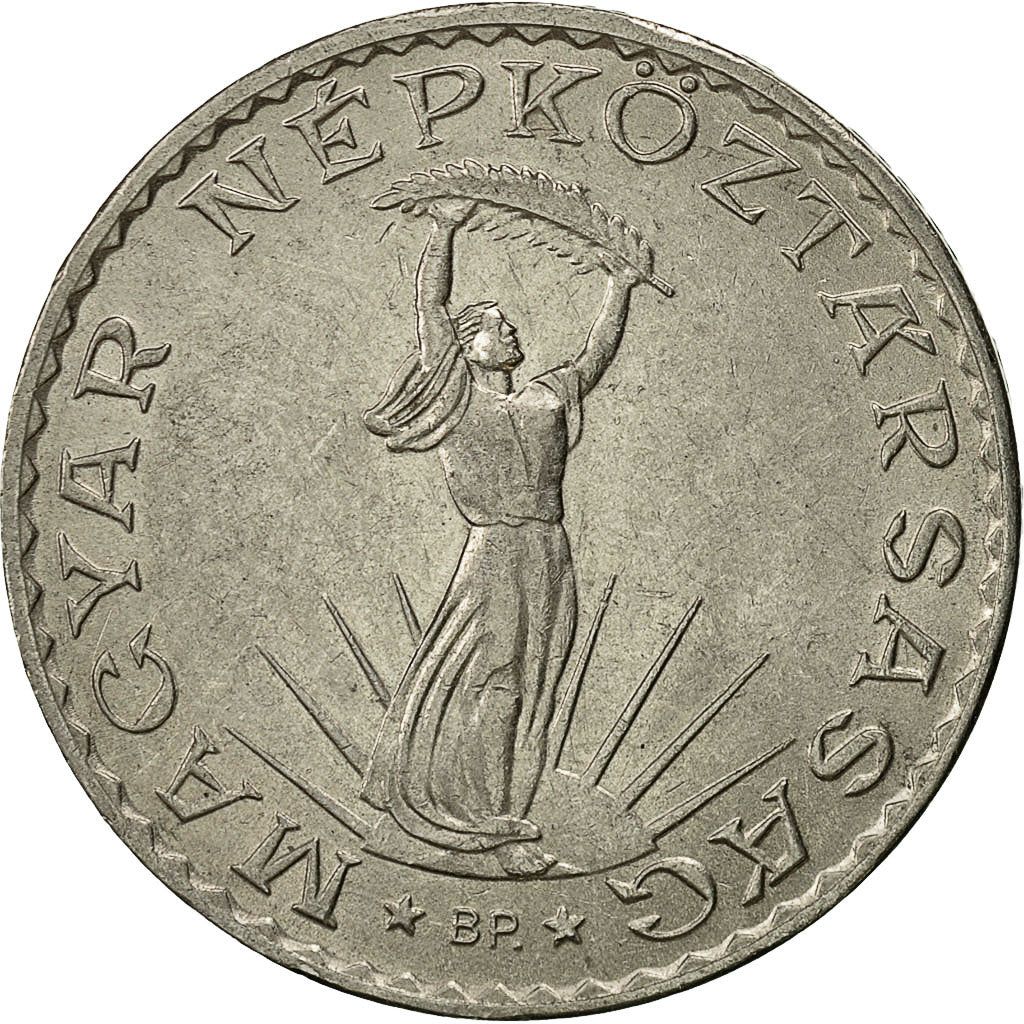 Coin, Hungary, 10 Forint, 1971, Budapest, AU(50-53), Nickel, KM:595