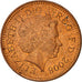 Coin, Great Britain, Elizabeth II, Penny, 2008, AU(55-58), Copper Plated Steel