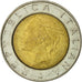 Coin, Italy, 500 Lire, 1998, Rome, EF(40-45), Bi-Metallic, KM:193
