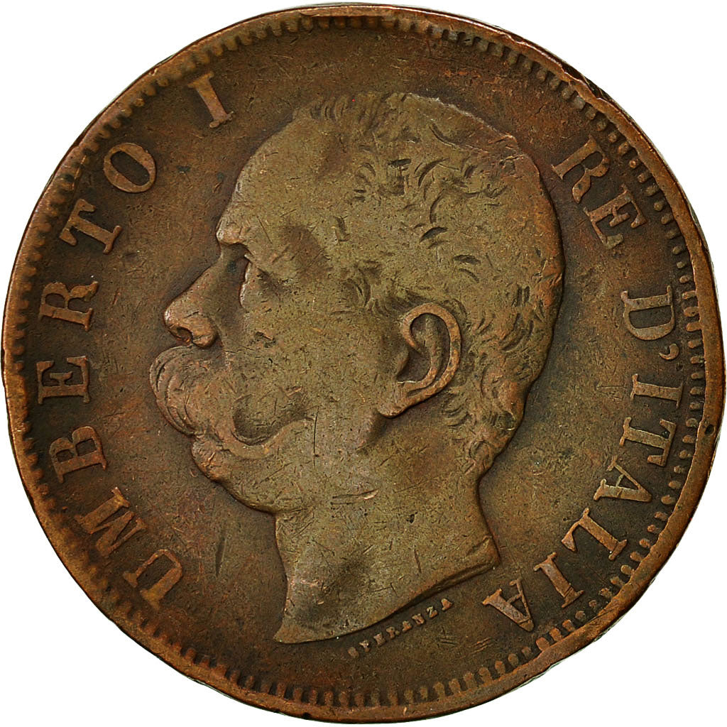 Moneta, Italia, Umberto I, 10 Centesimi, 1893, Rome, MB, Rame, KM:27.2