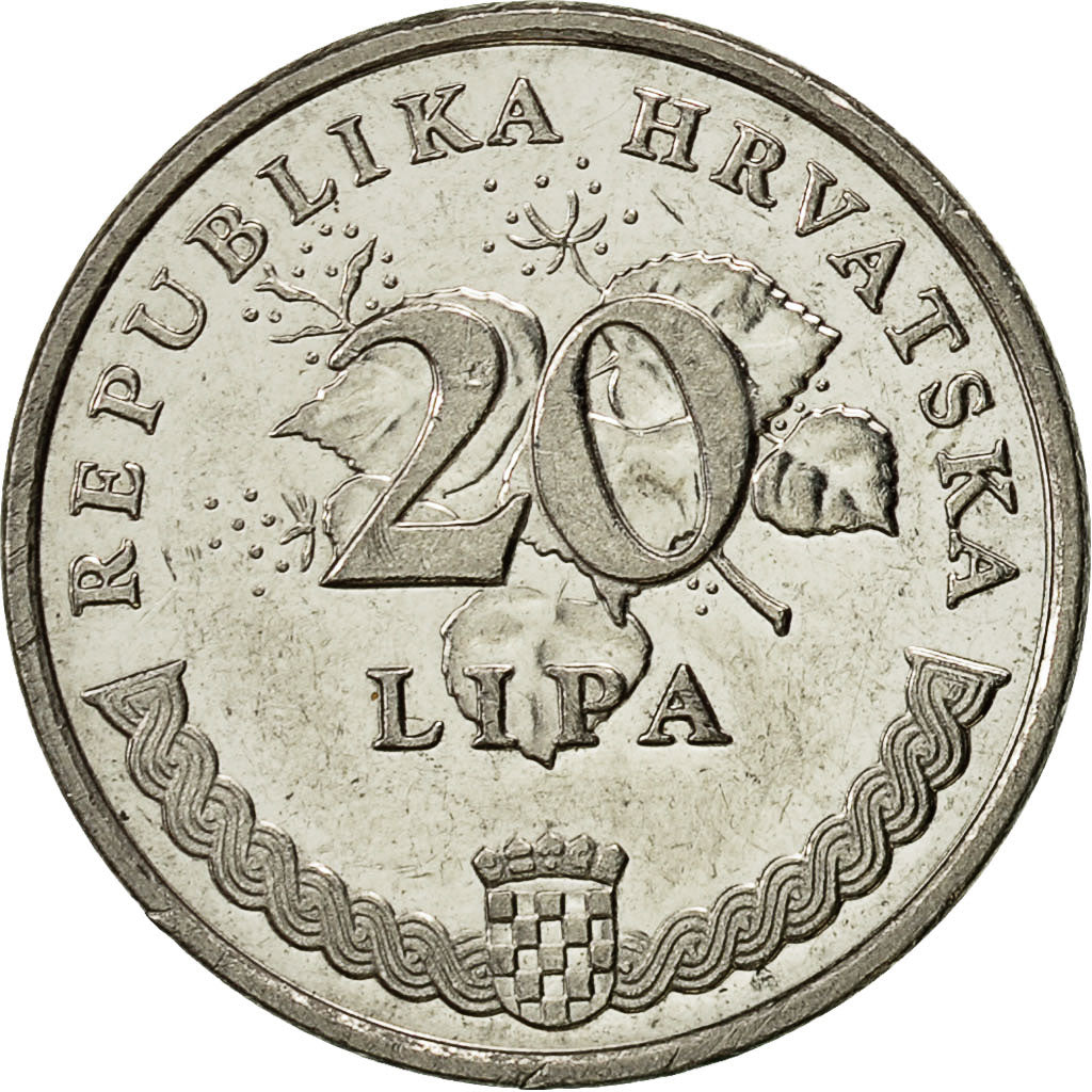 Coin, Croatia, 20 Lipa, 2003, AU(55-58), Nickel plated steel, KM:7