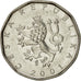 Münze, Tschechische Republik, 2 Koruny, 2001, VZ, Nickel plated steel, KM:9