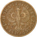 Coin, Poland, 5 Groszy, 1937, Warsaw, EF(40-45), Bronze, KM:10a