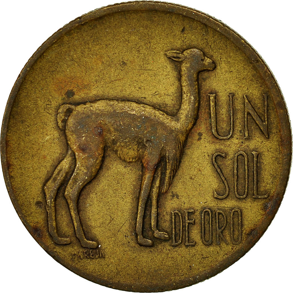 Munten, Peru, Sol, 1969, Lima, FR+, Tin, KM:248
