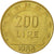 Munten, Italië, 200 Lire, 1988, Rome, PR, Aluminum-Bronze, KM:105