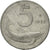 Moneda, Italia, 5 Lire, 1952, Rome, MBC, Aluminio, KM:92