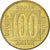 Moneta, Jugosławia, 100 Dinara, 1989, AU(50-53), Mosiądz, KM:134