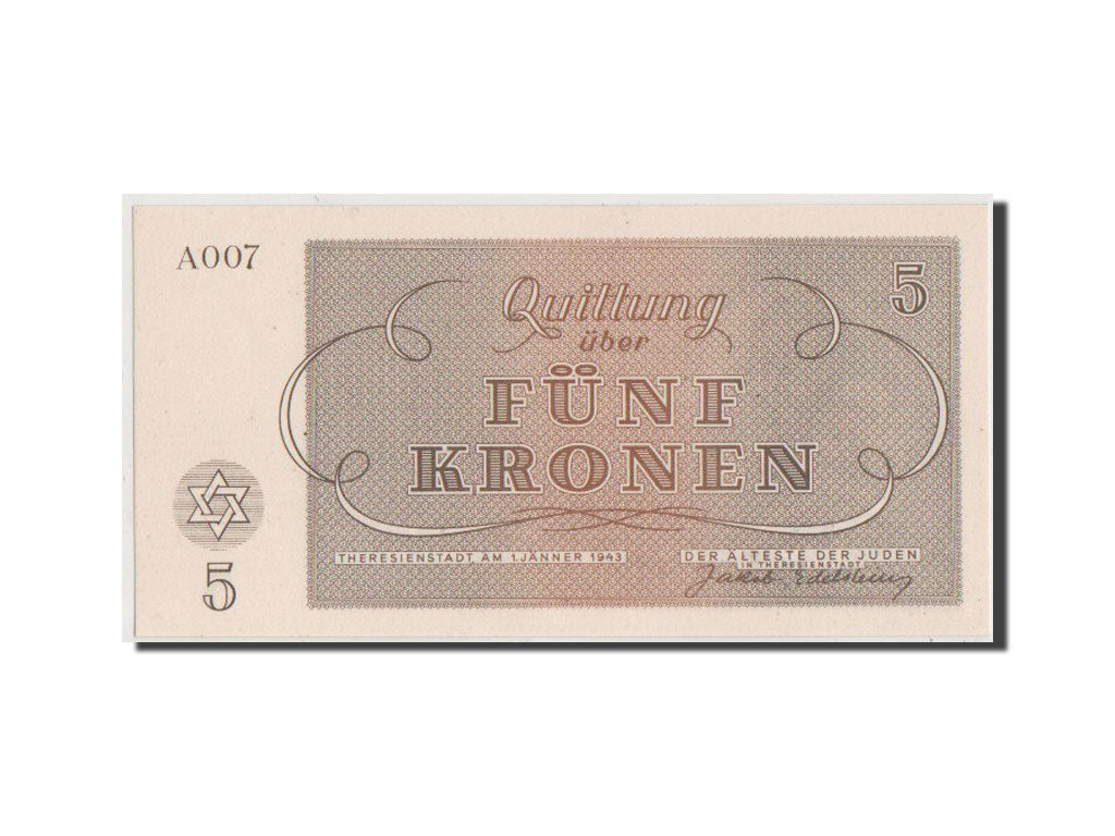Czechoslovakia, 5 Kronen, 1943, UNC(65-70)
